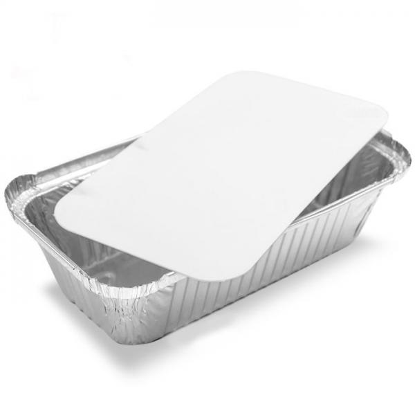 500 x No6a Takeaway Aluminium Foil Food Containers With Lids Catering Restaurant 
