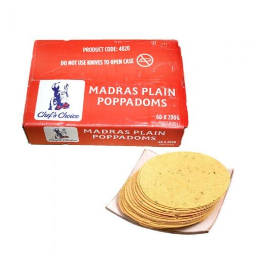 Chefs Choice Poppadoms 200G x 60