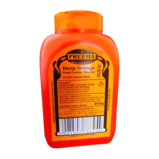 Preema Deep Orange Food Colour 500G